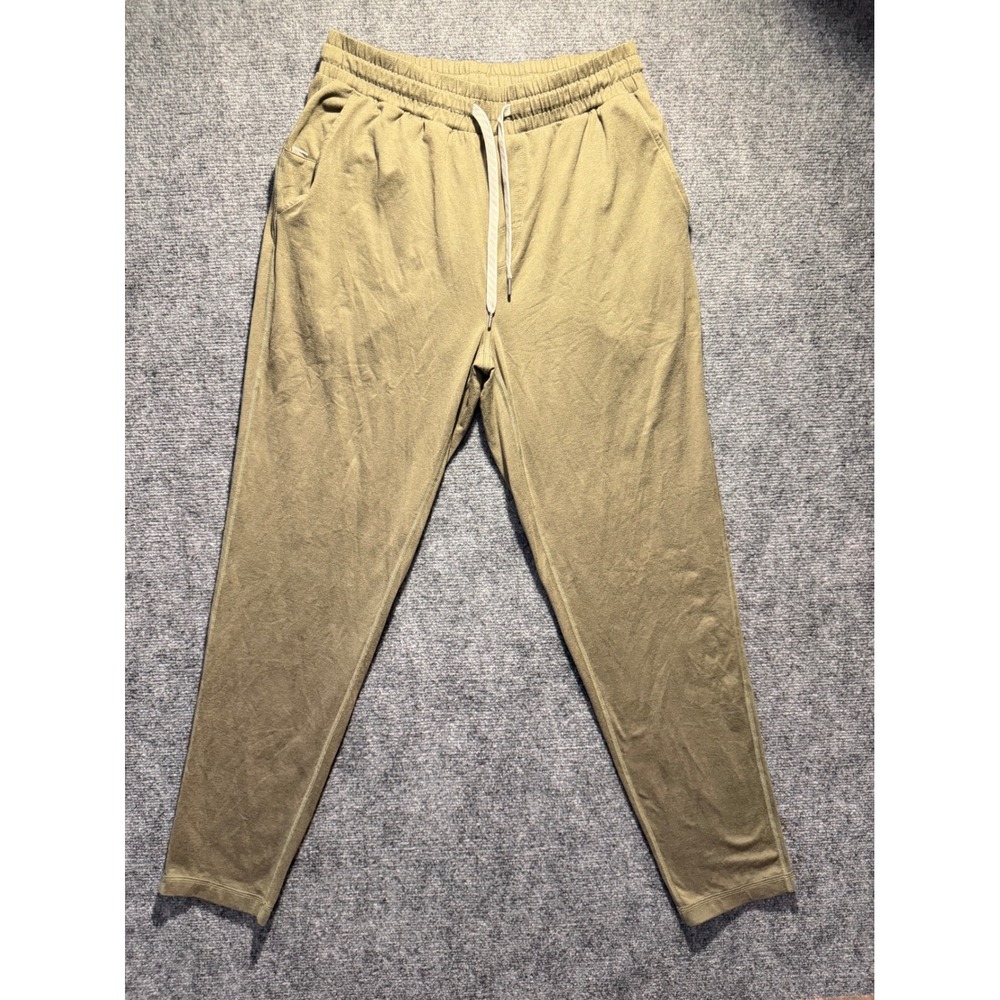Vuori Ponto Performance Pants Mens Large Olive Green Heather Joggers V418